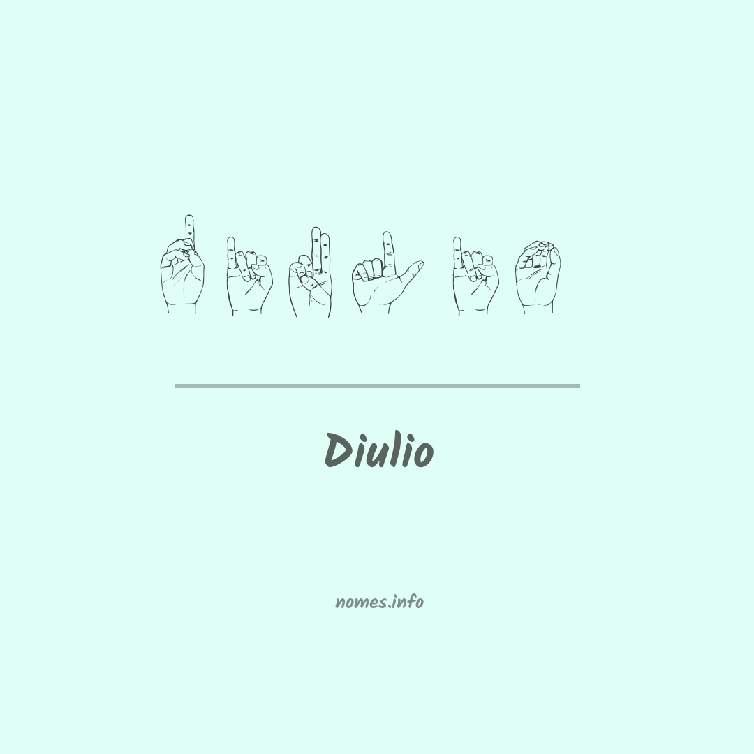 Diulio em Libras