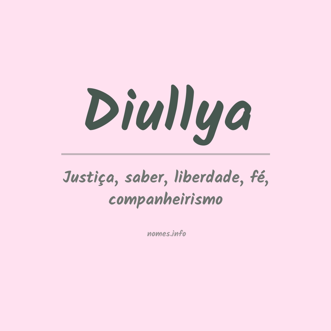 Significado do nome Diullya