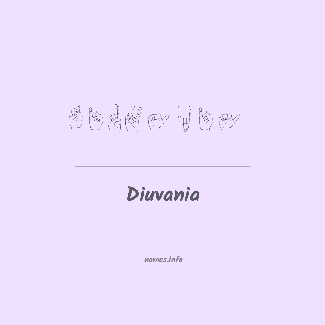 Diuvania em Libras