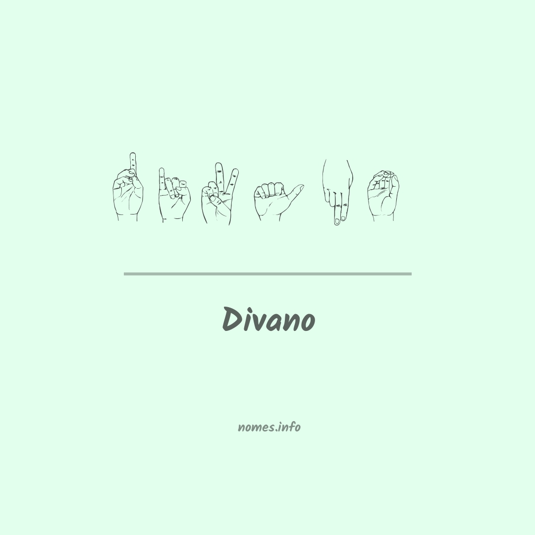 Divano em Libras