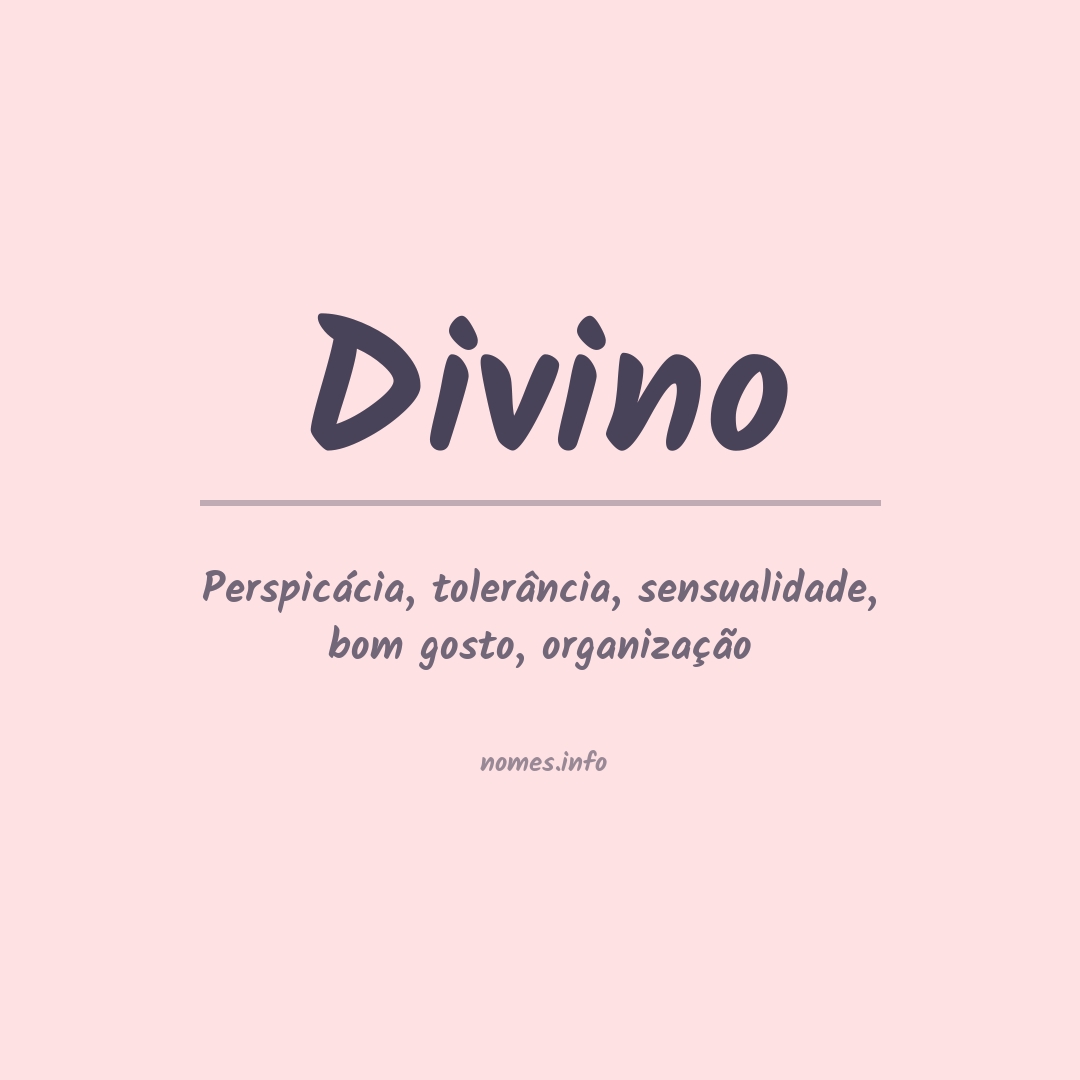 Significado do nome Divino