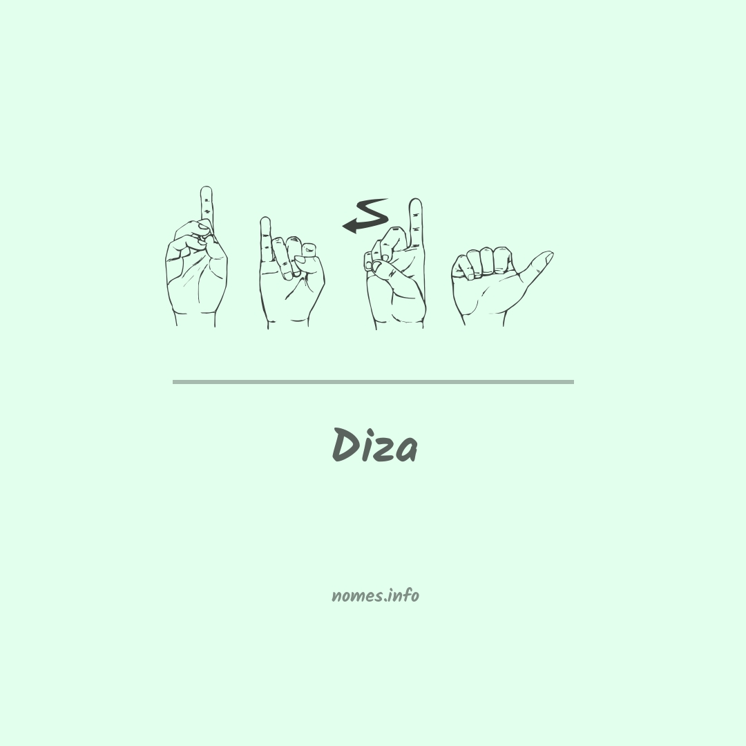 Diza em Libras