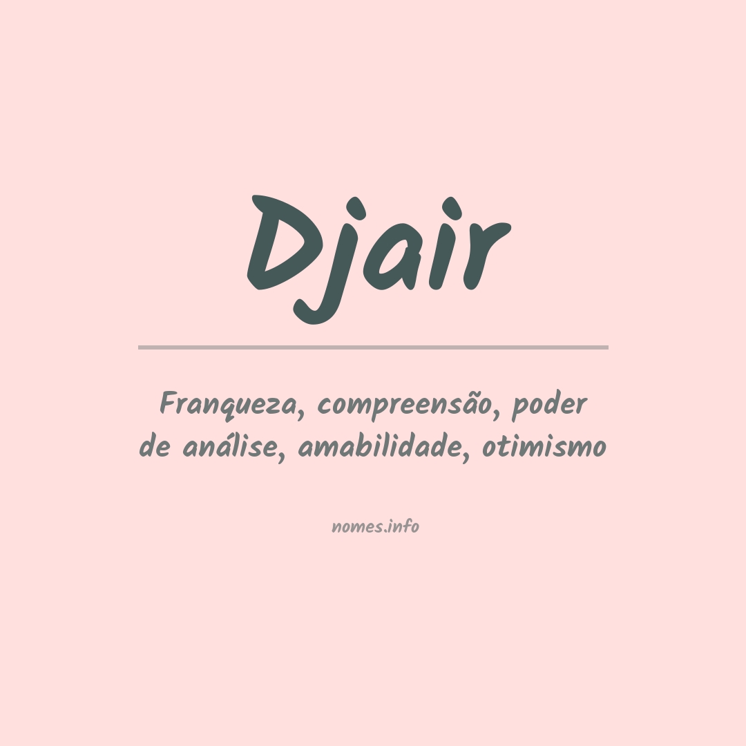 Significado do nome Djair