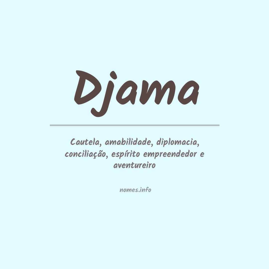 Significado do nome Djama