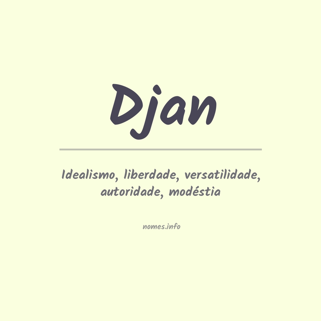 Significado do nome Djan