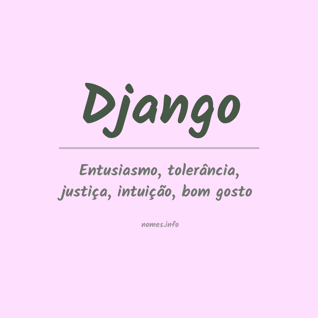 Significado do nome Django