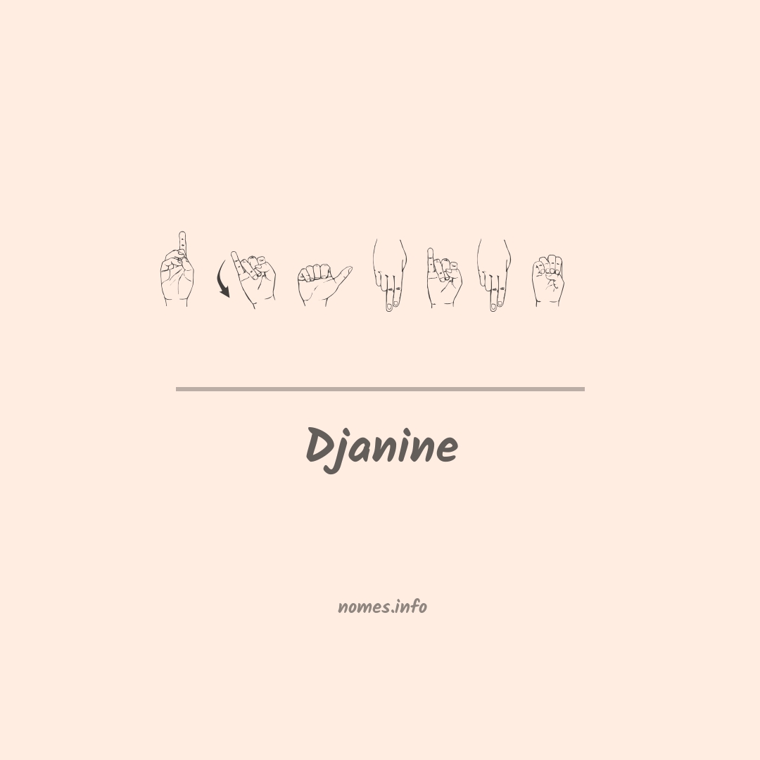 Djanine em Libras