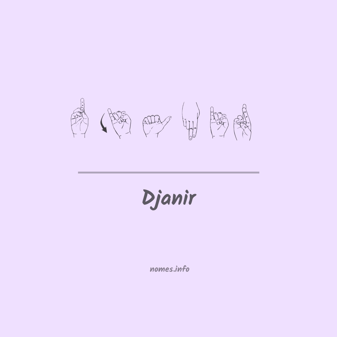 Djanir em Libras