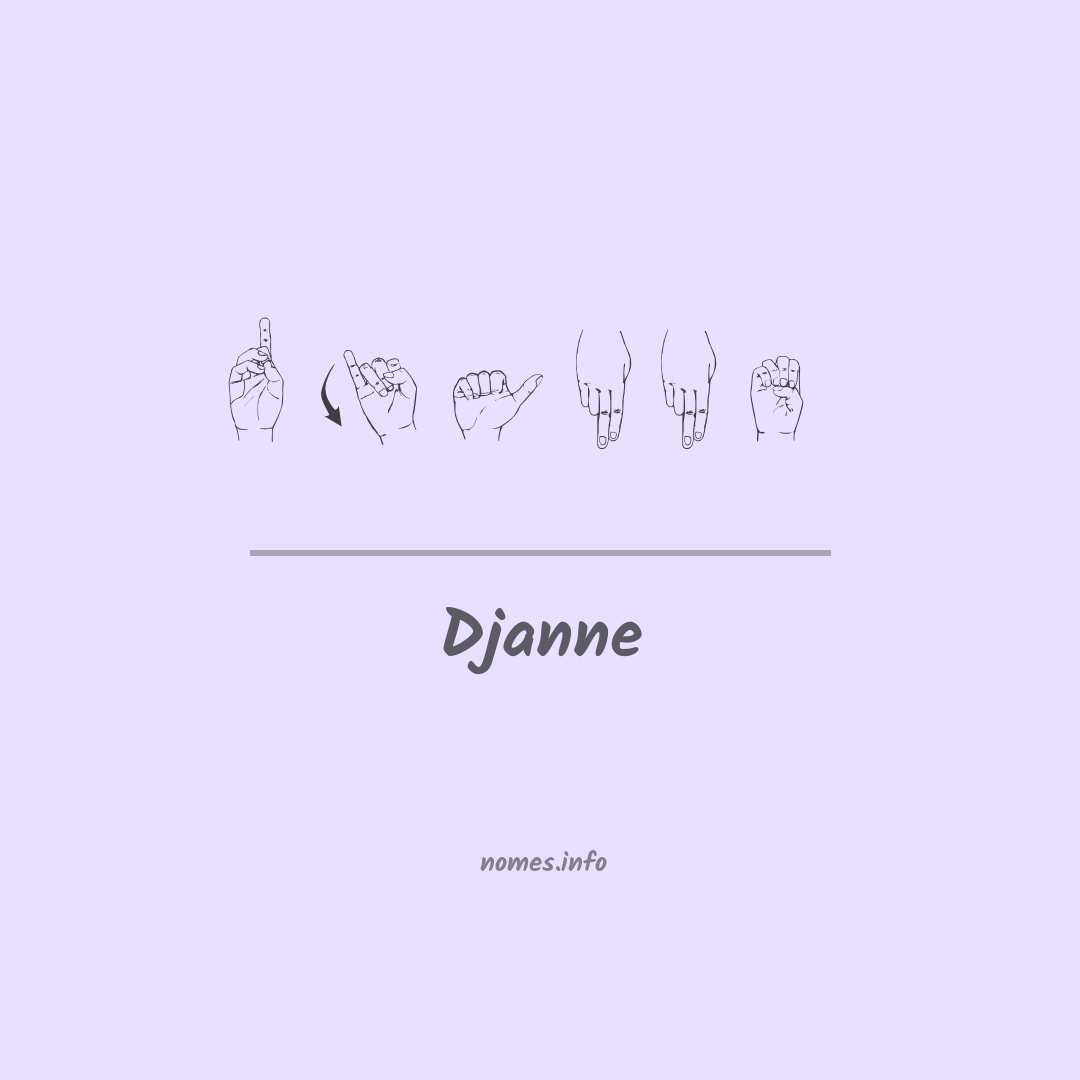 Djanne em Libras