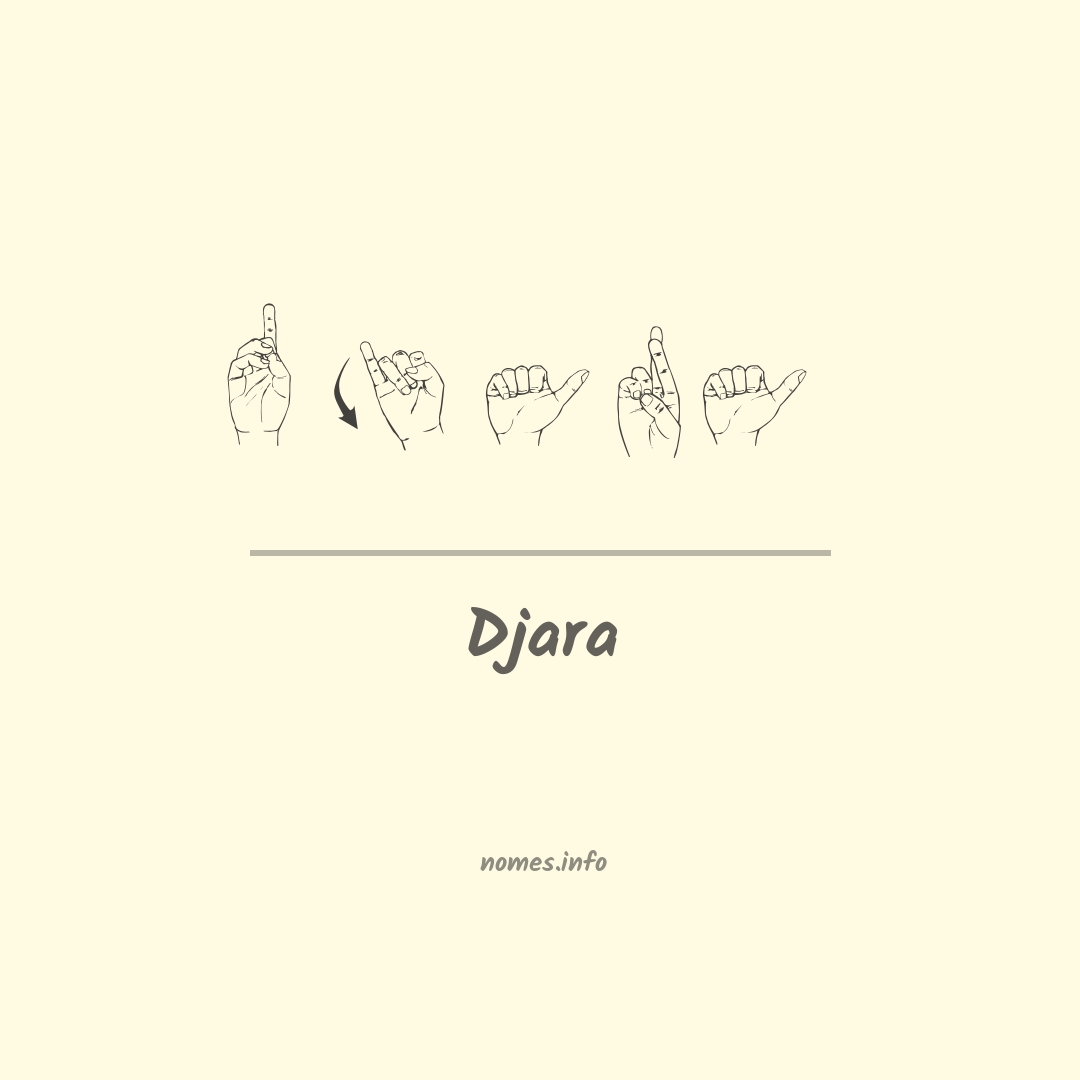 Djara em Libras