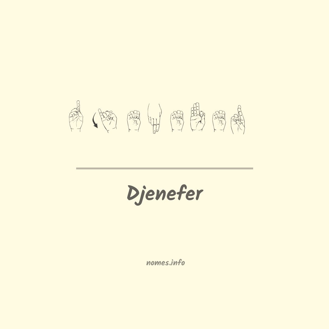 Djenefer em Libras