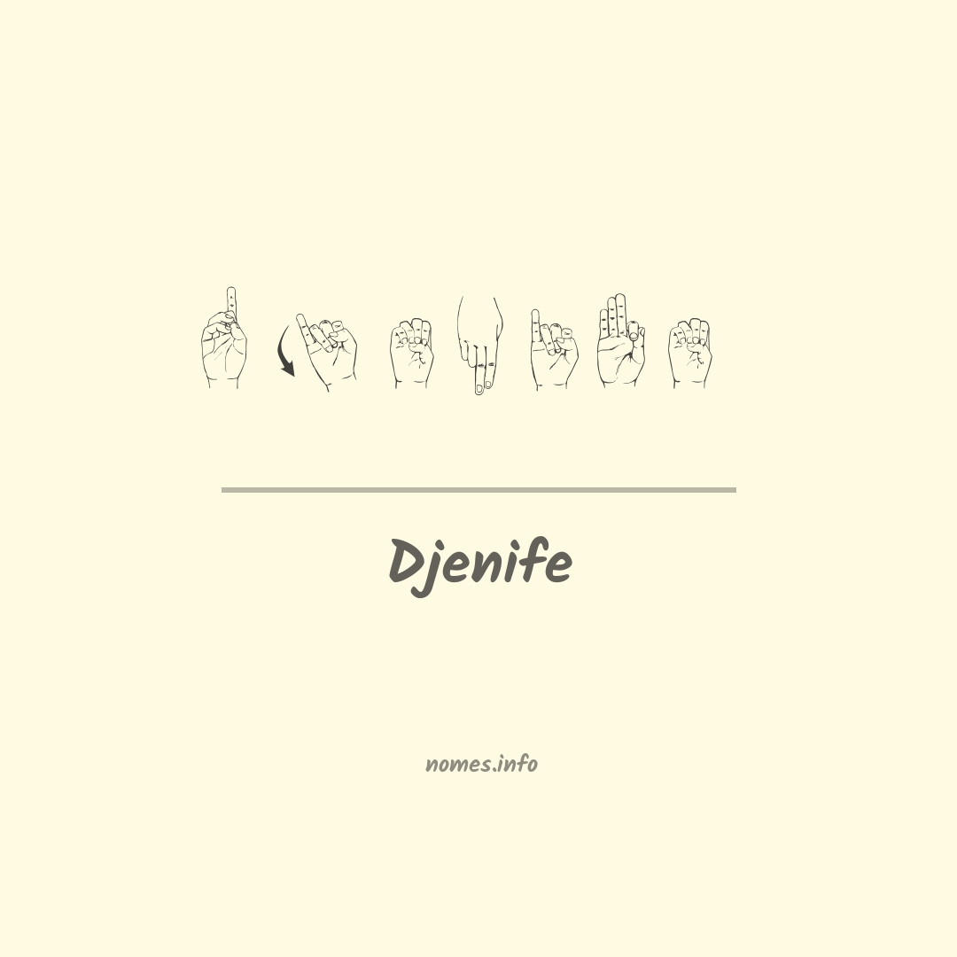 Djenife em Libras