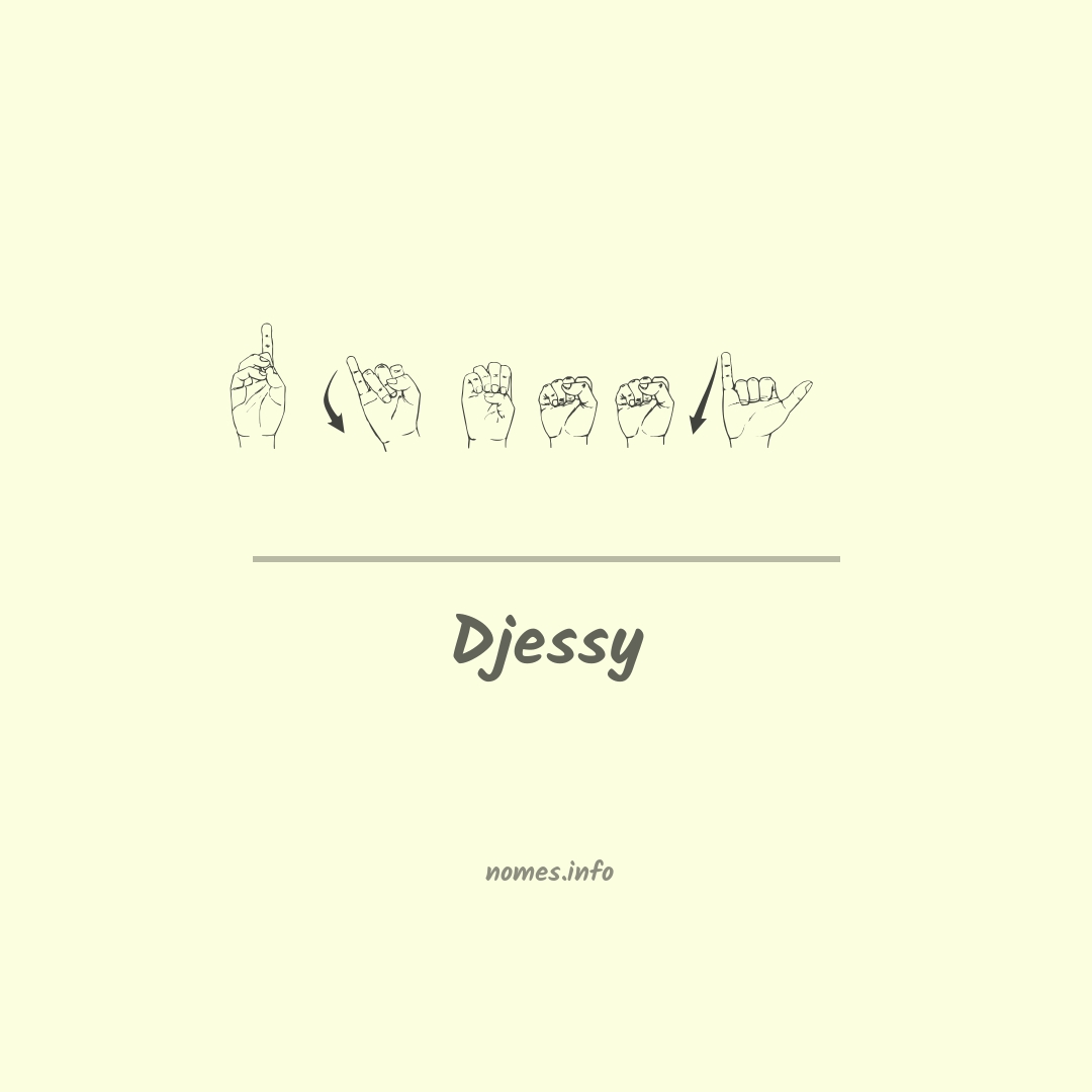 Djessy em Libras