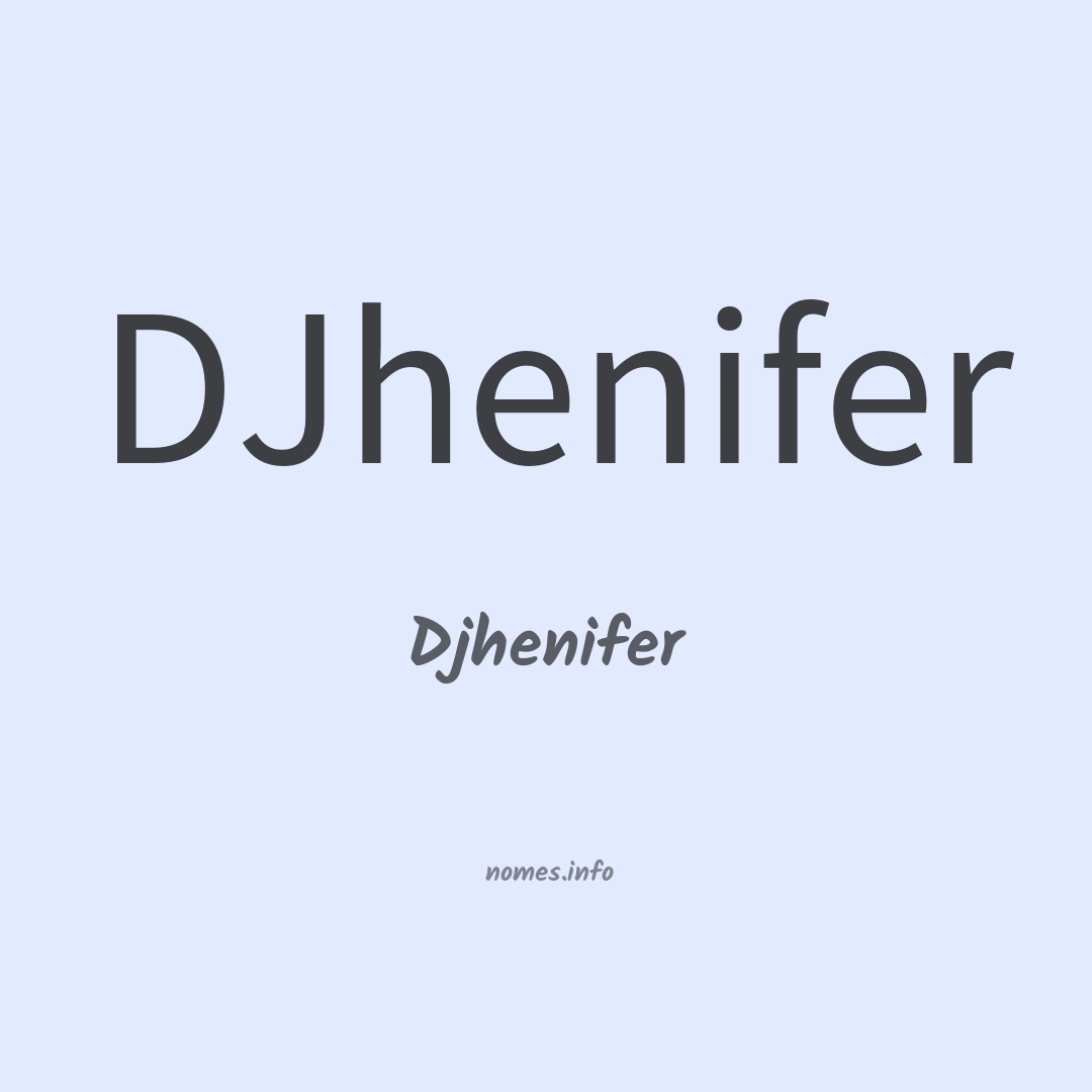 Djhenifer em chinês