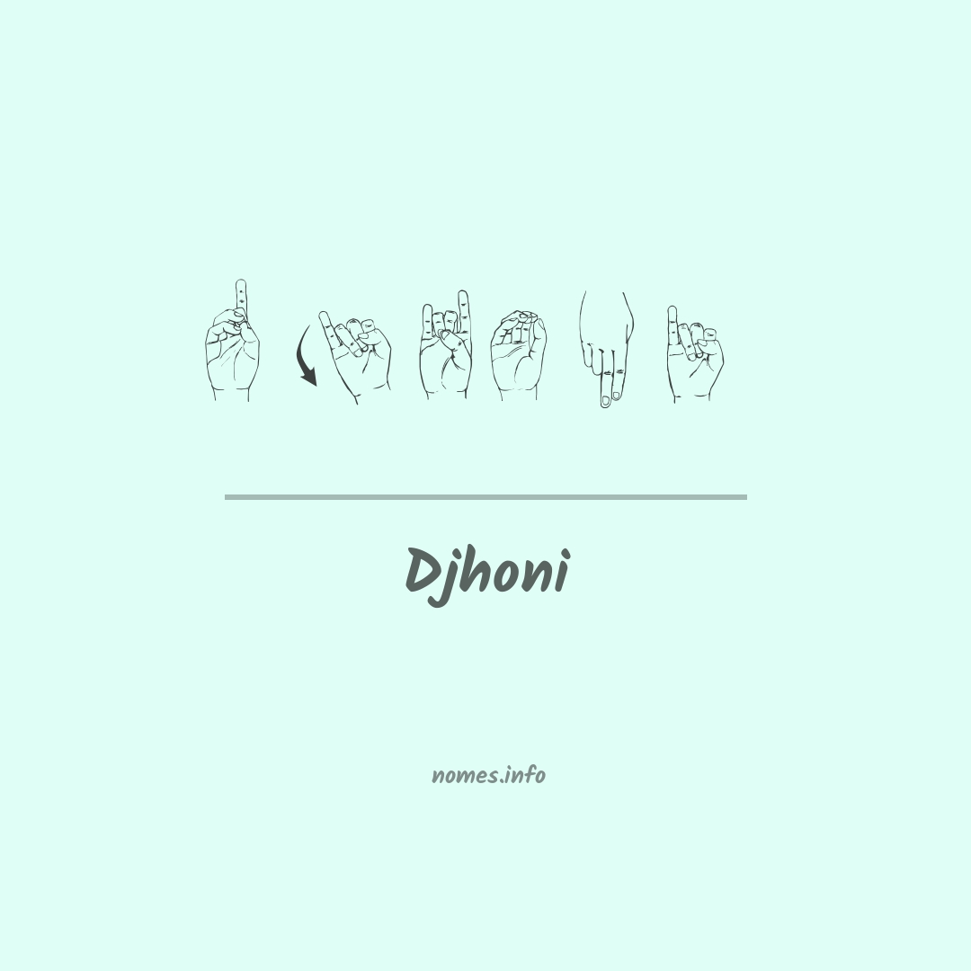 Djhoni em Libras