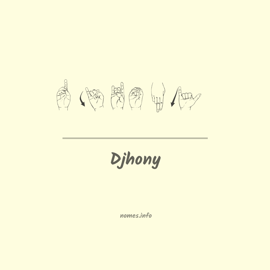 Djhony em Libras