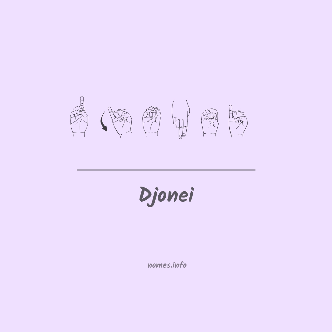 Djonei em Libras