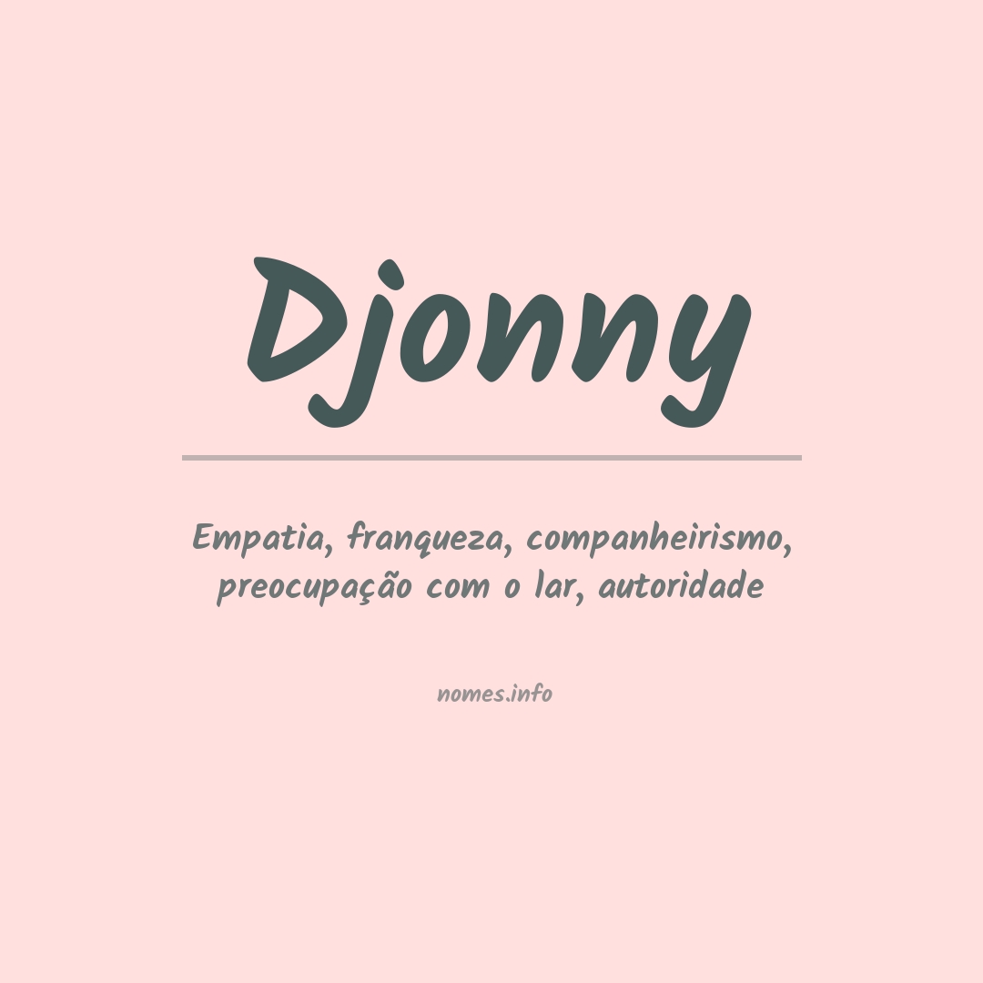 Significado do nome Djonny