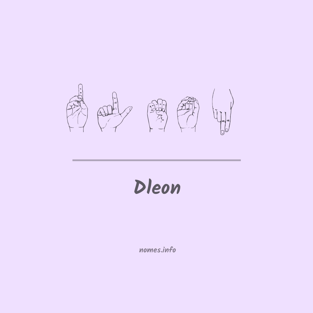 Dleon em Libras