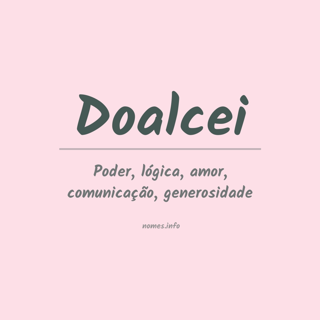 Significado do nome Doalcei