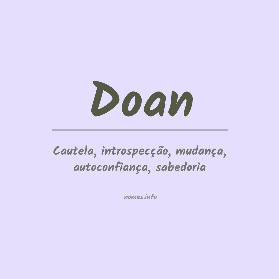 Significado do nome Doan