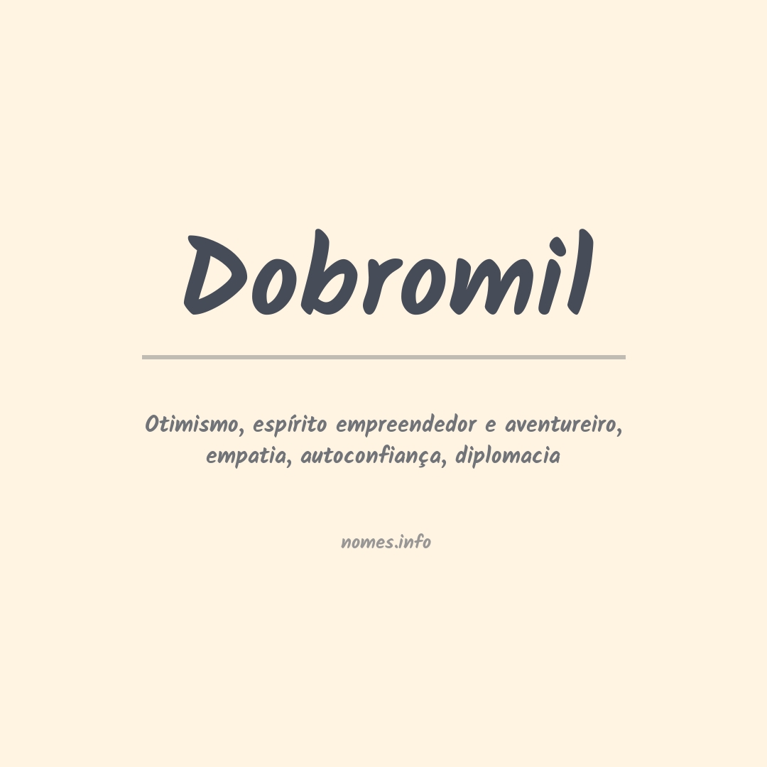 Significado do nome Dobromil