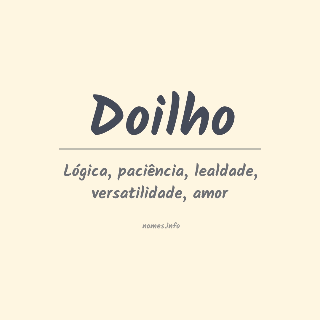 Significado do nome Doilho