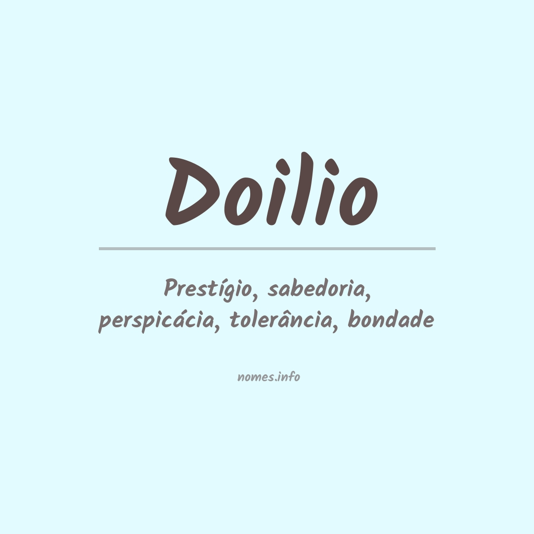 Significado do nome Doilio