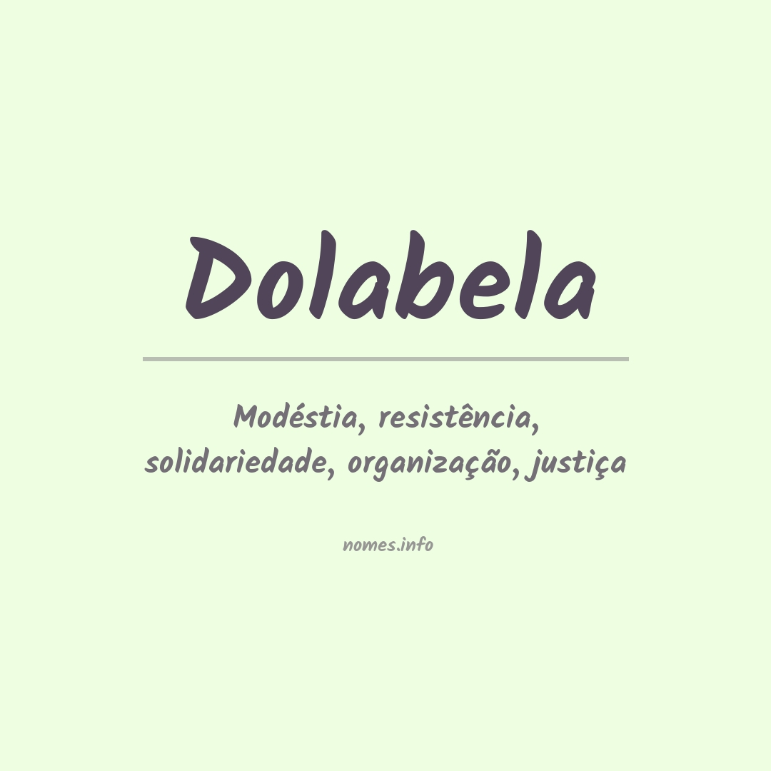 Significado do nome Dolabela