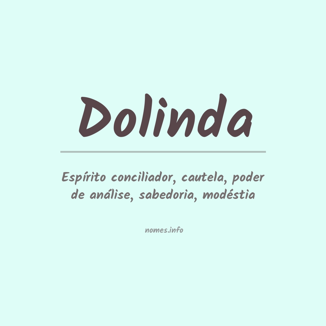 Significado do nome Dolinda