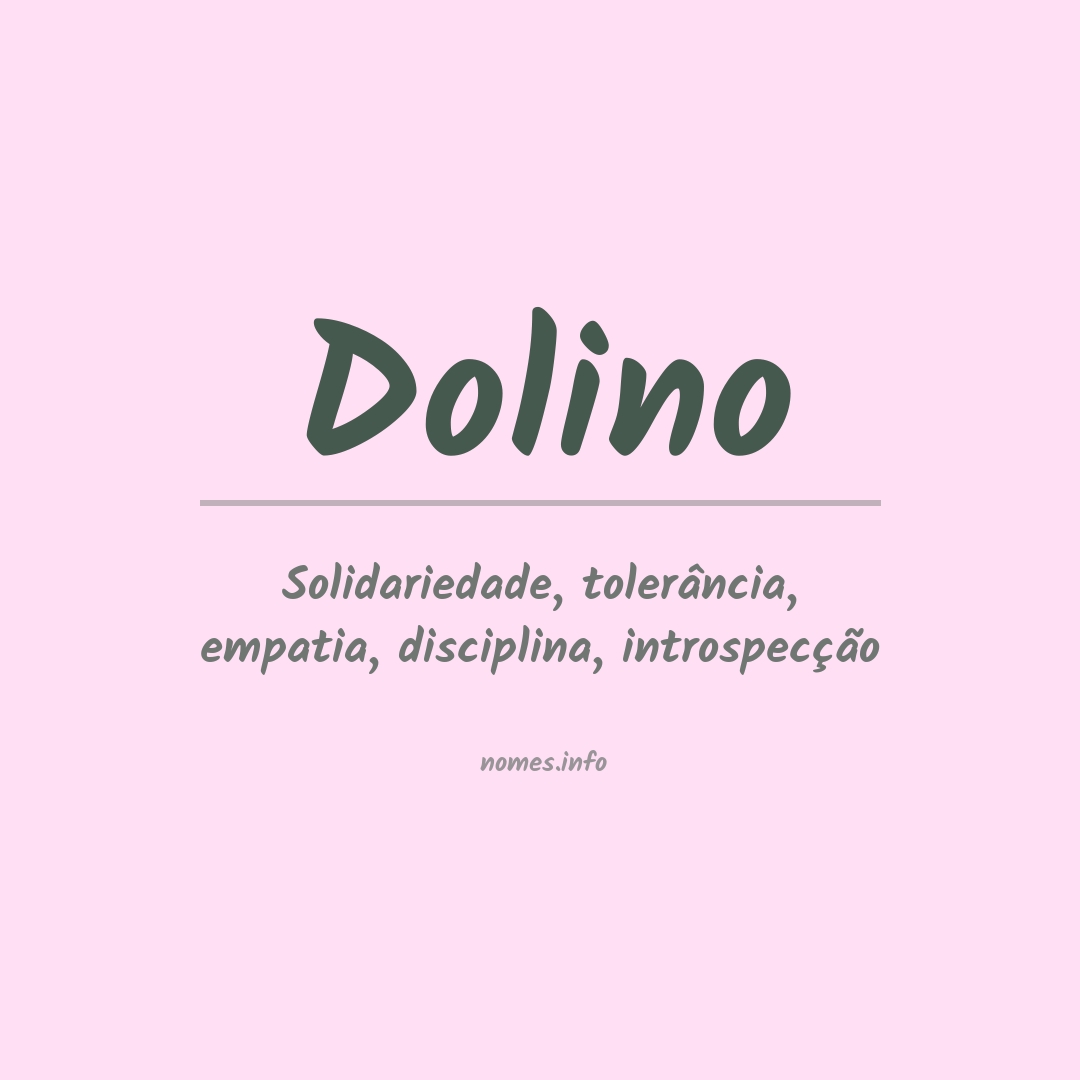 Significado do nome Dolino