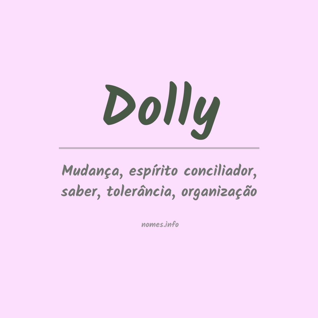 Significado do nome Dolly