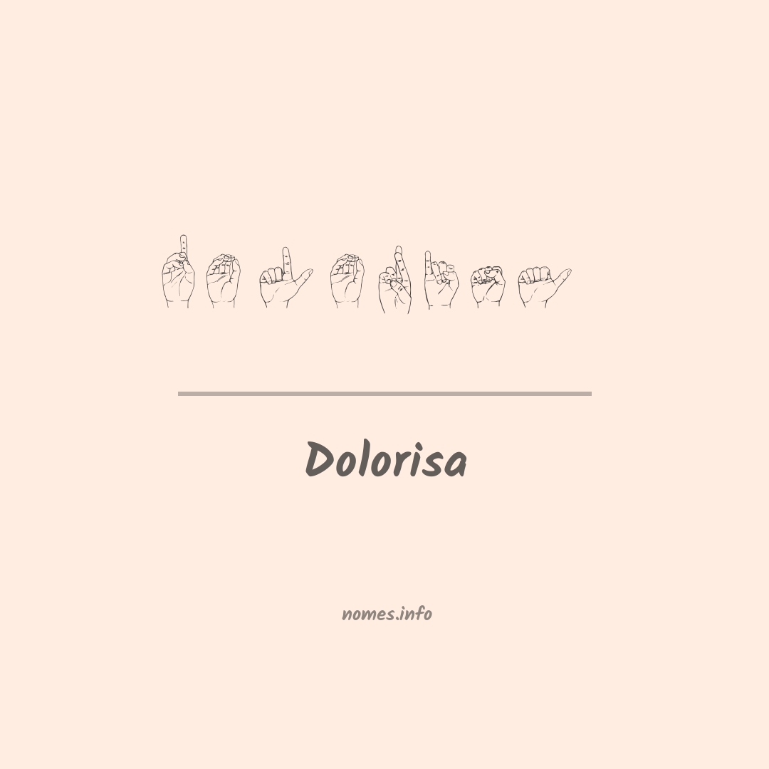Dolorisa em Libras