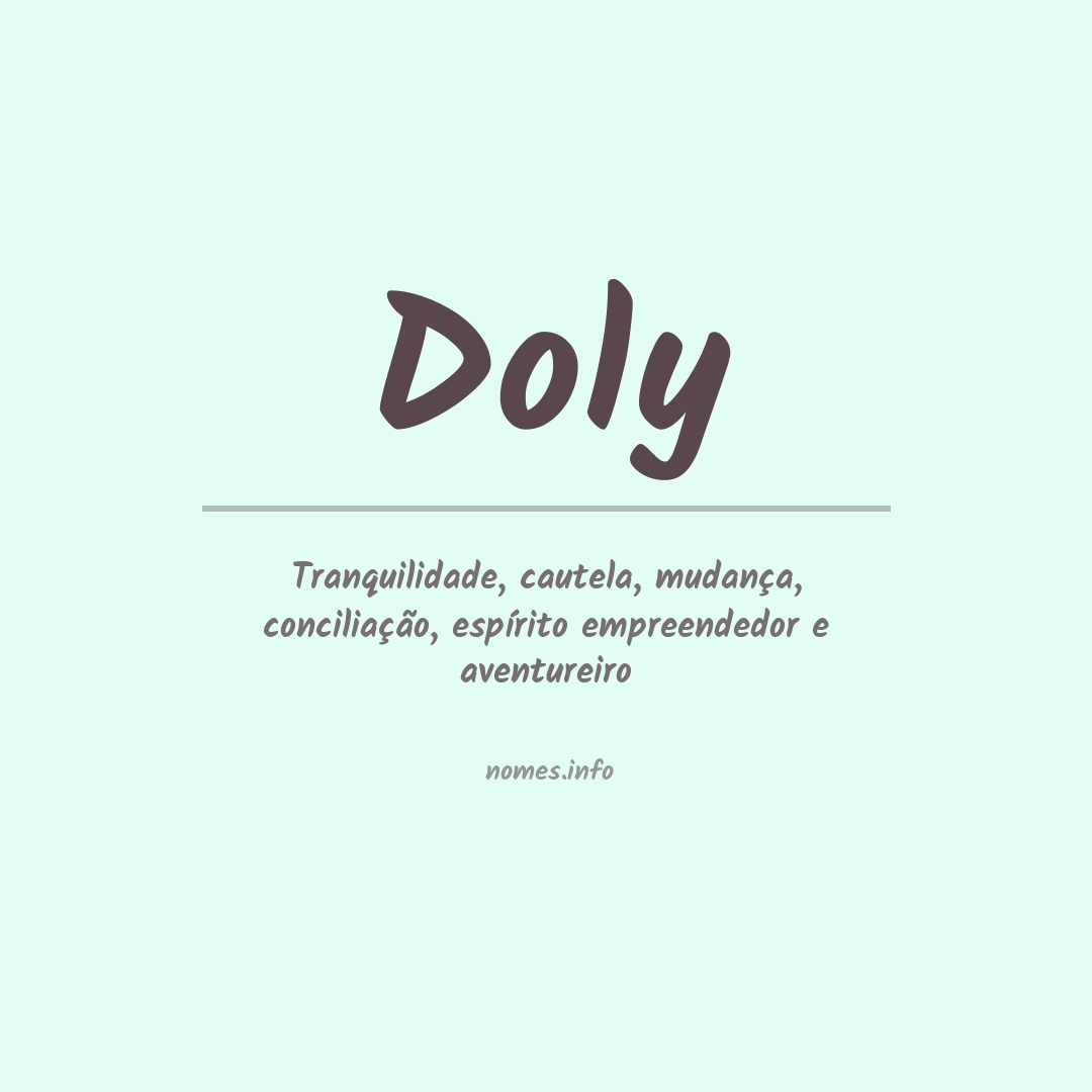 Significado do nome Doly