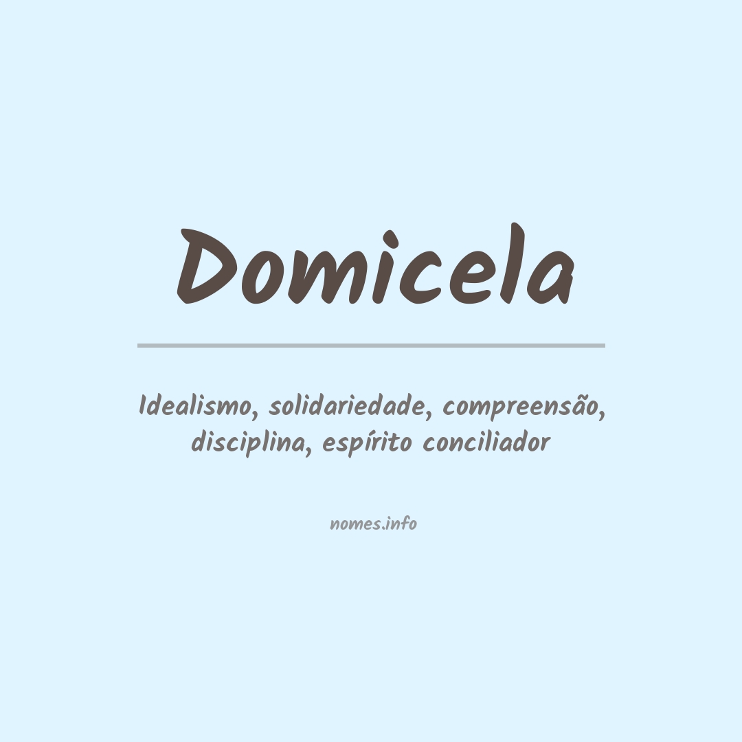 Significado do nome Domicela