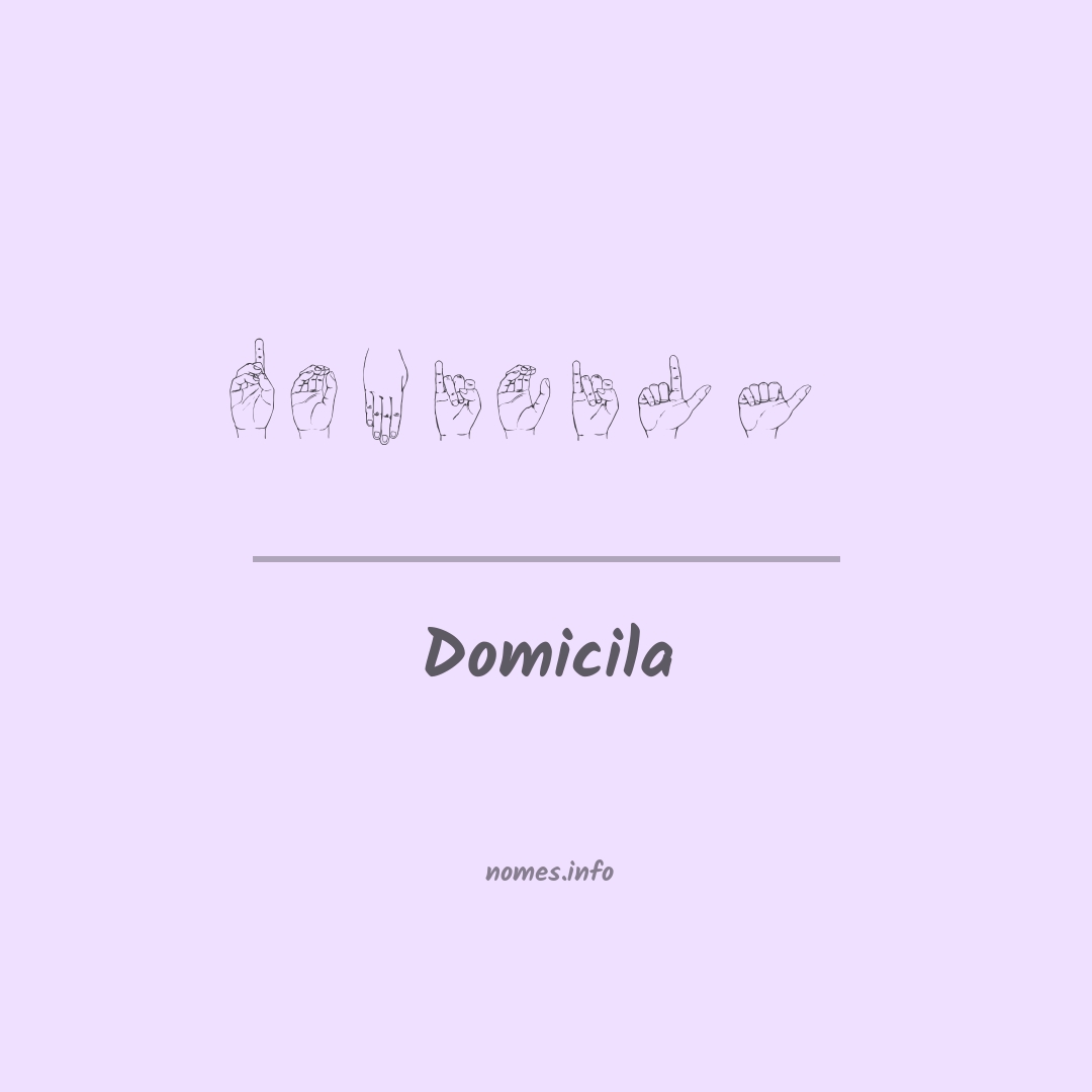 Domicila em Libras