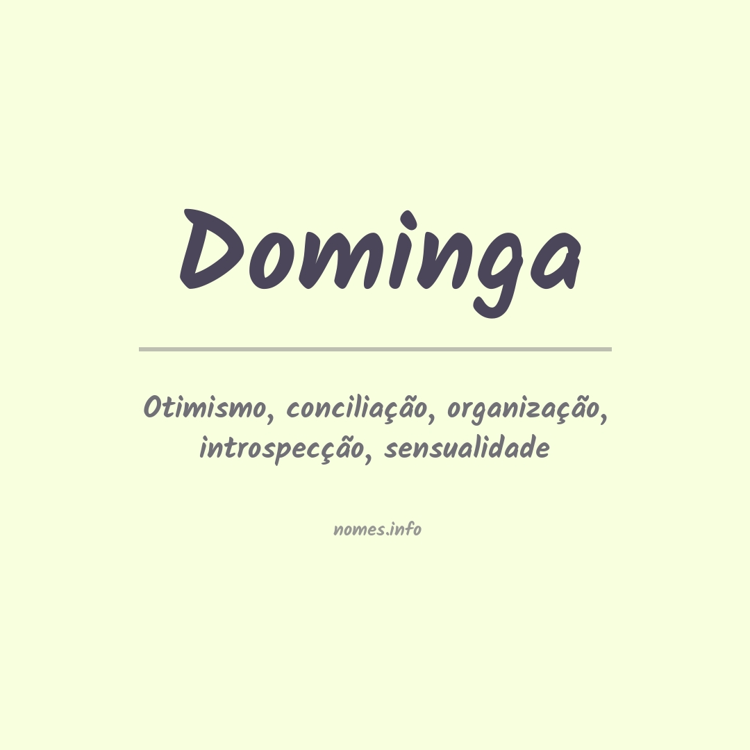Significado do nome Dominga