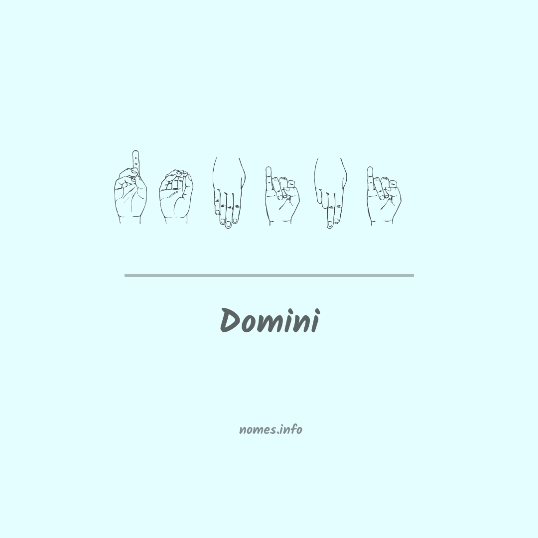 Domini em Libras