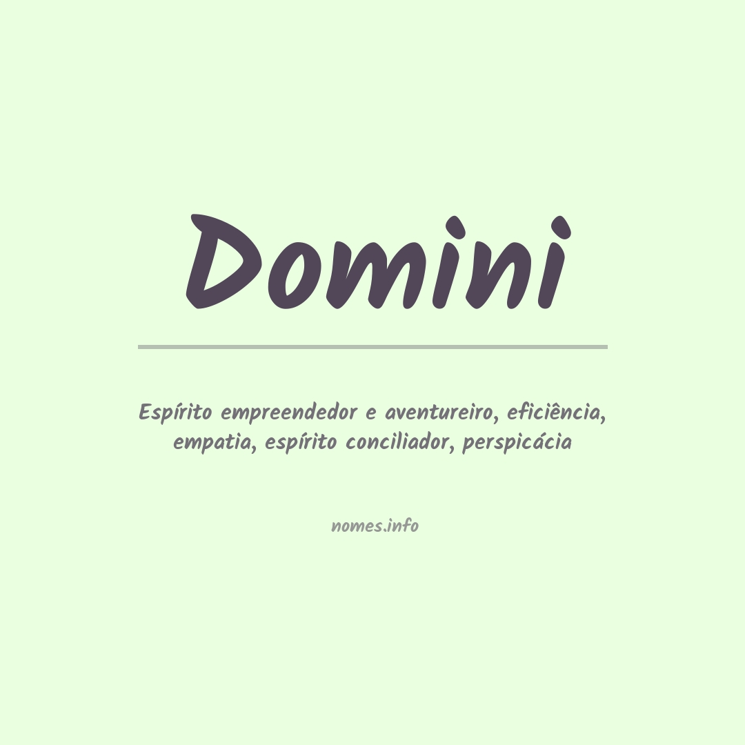 Significado do nome Domini