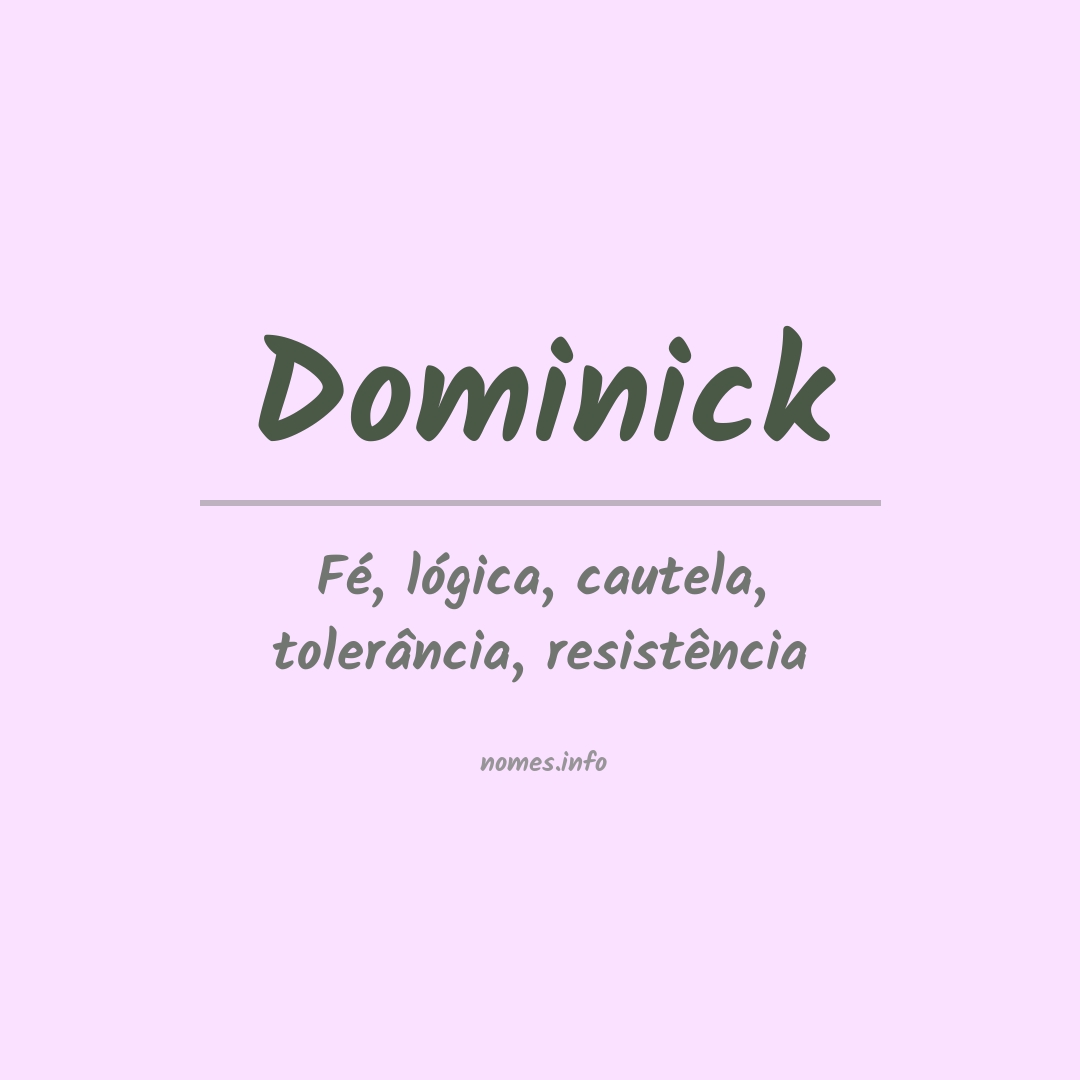 Significado do nome Dominick