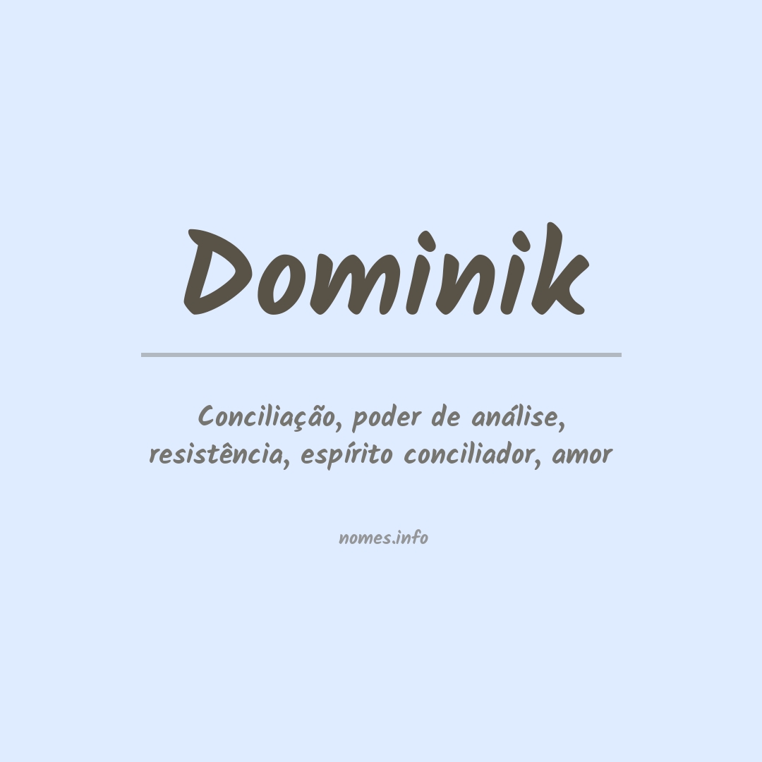 Significado do nome Dominik