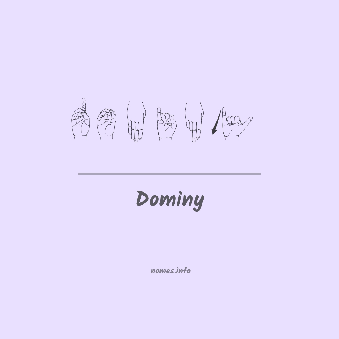 Dominy em Libras