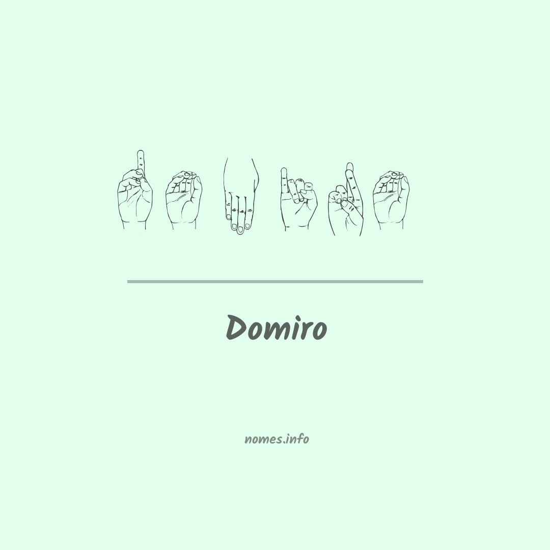 Domiro em Libras