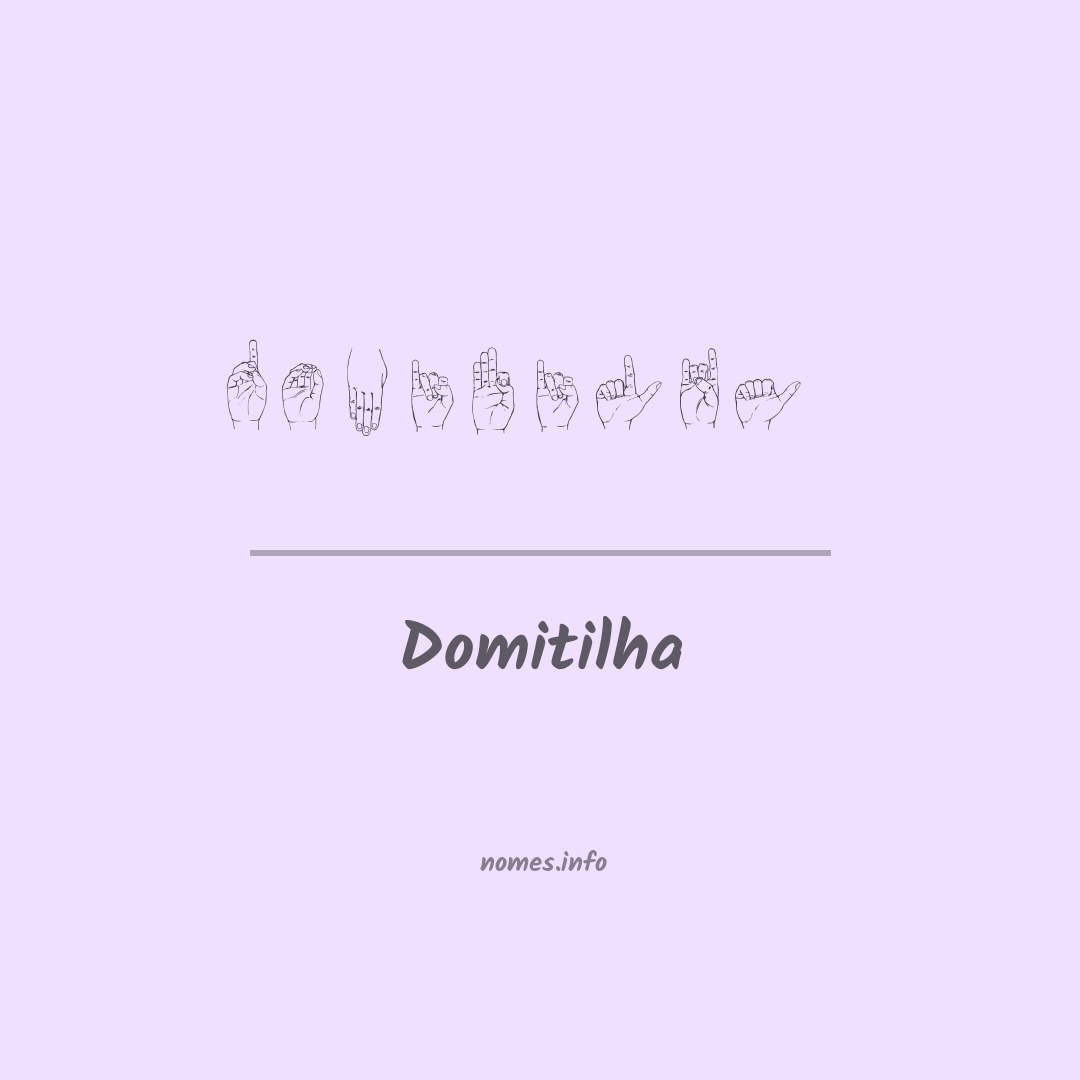 Domitilha em Libras