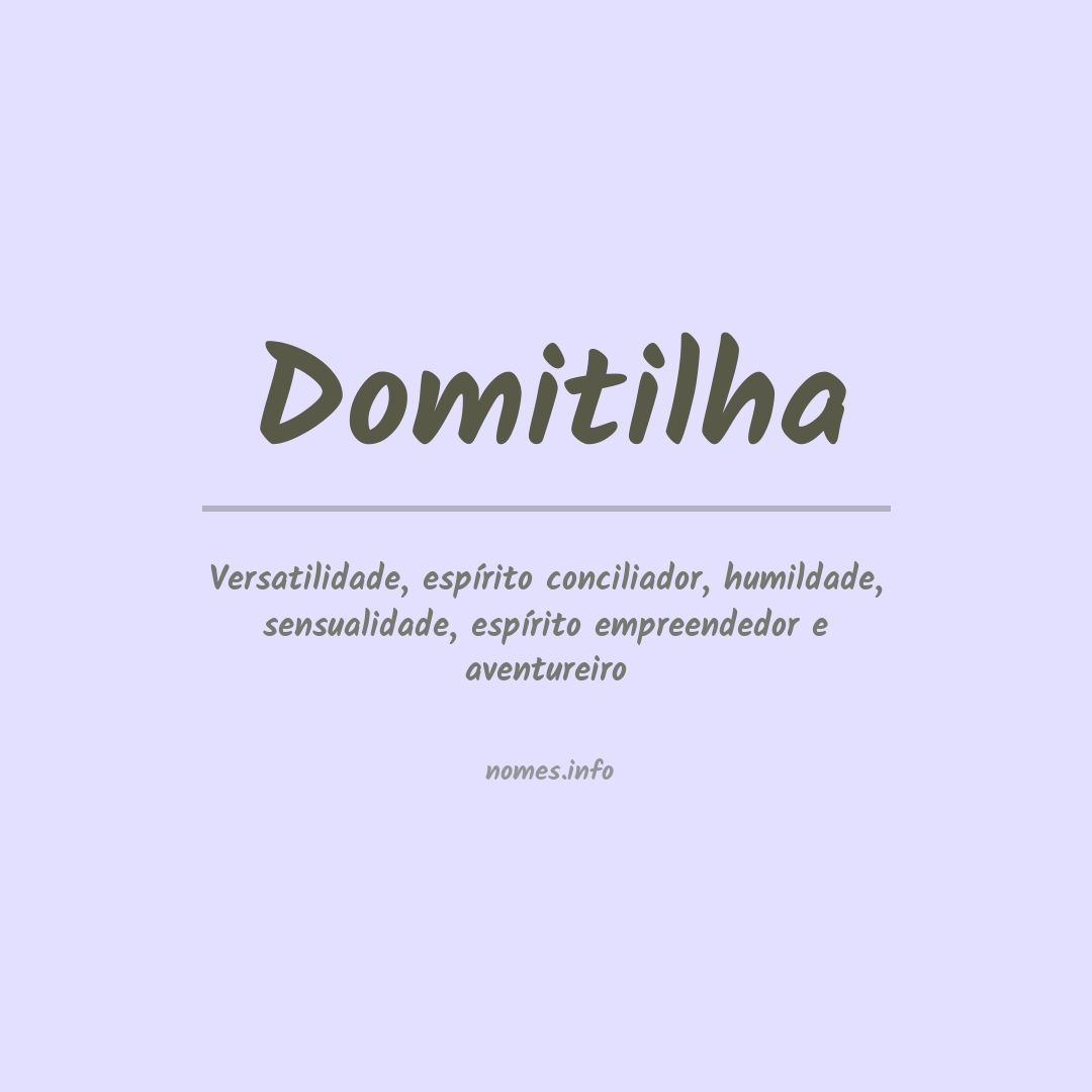 Significado do nome Domitilha