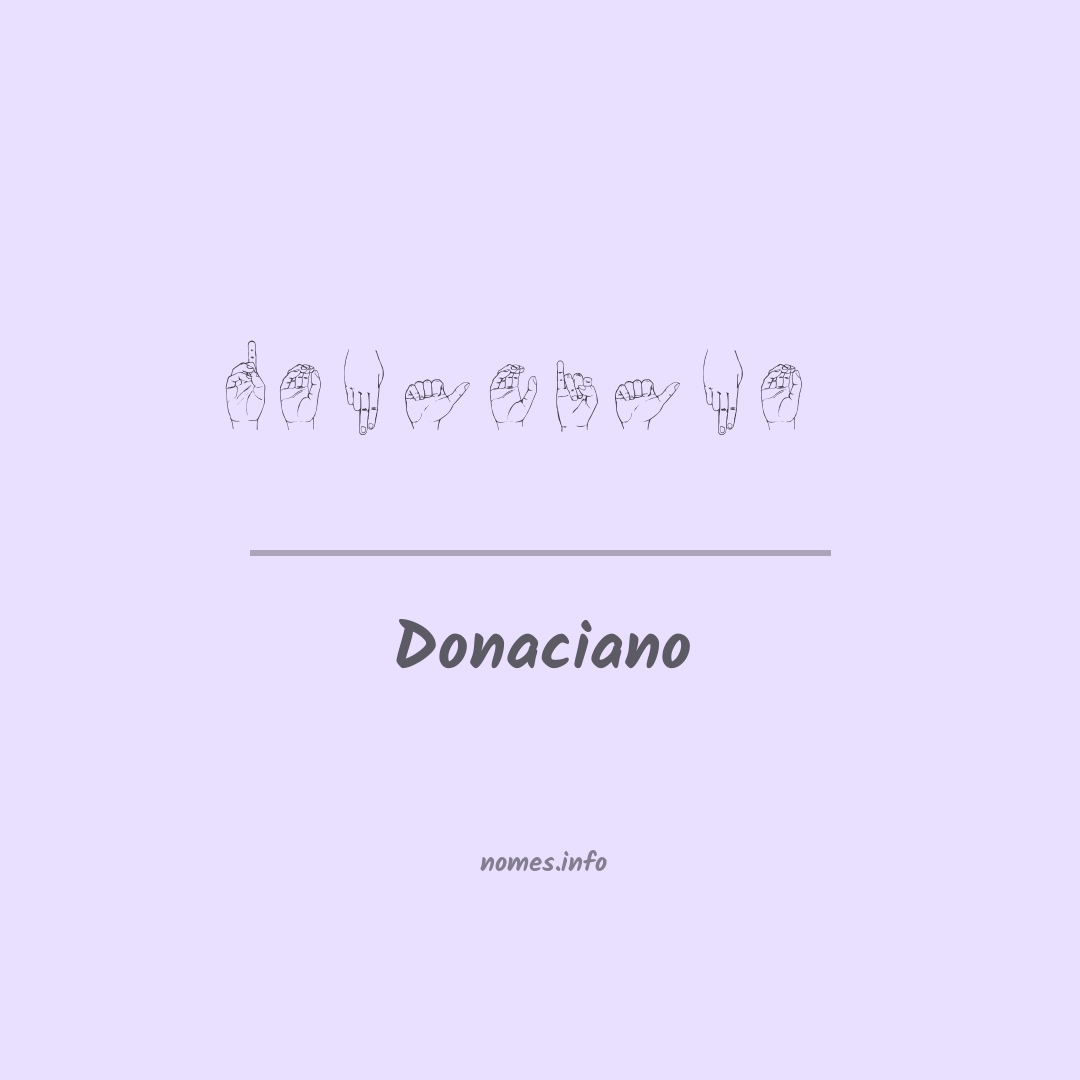 Donaciano em Libras