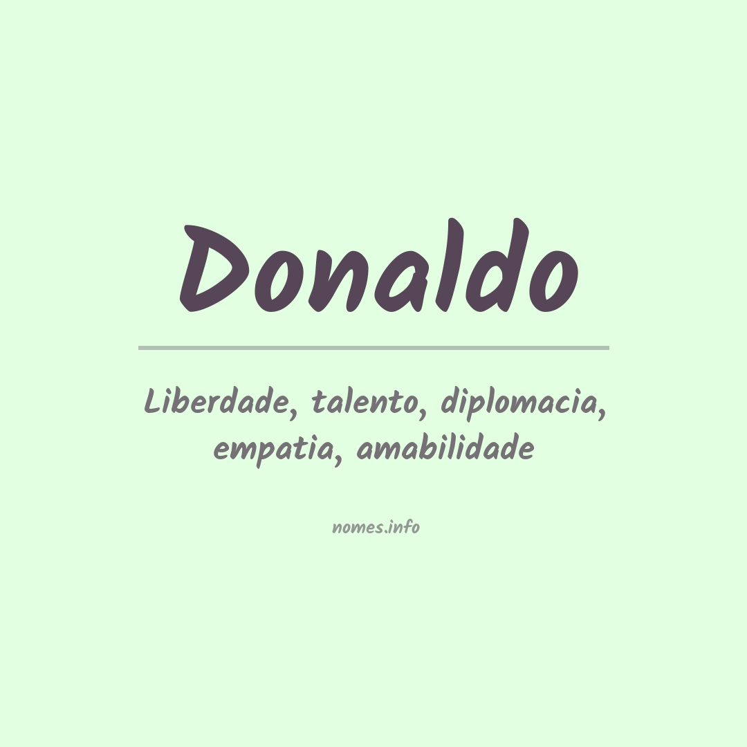 Significado do nome Donaldo