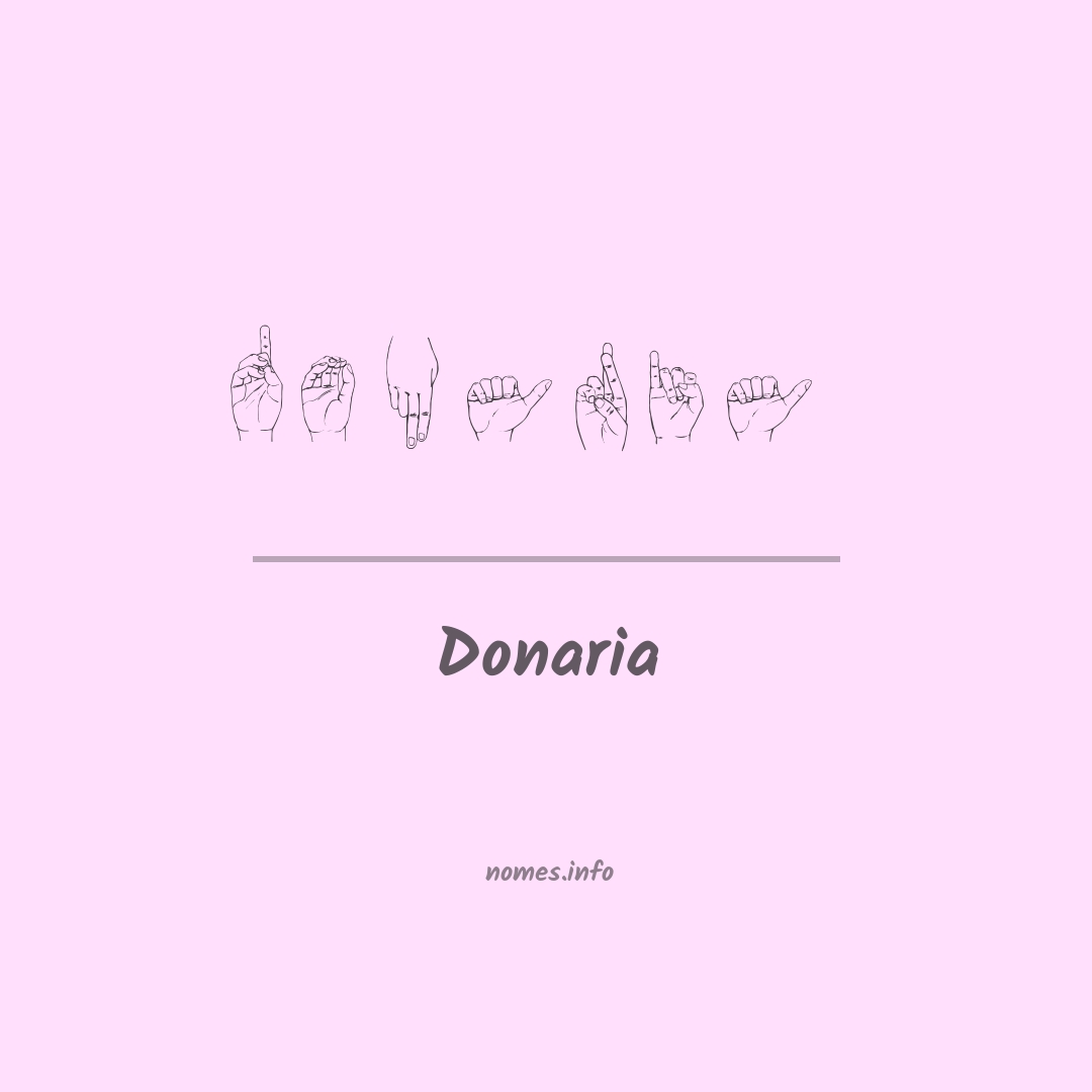 Donaria em Libras