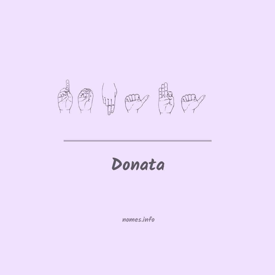 Donata em Libras