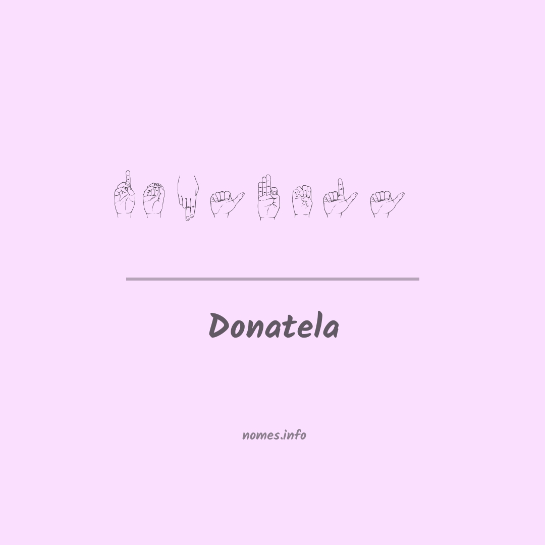 Donatela em Libras